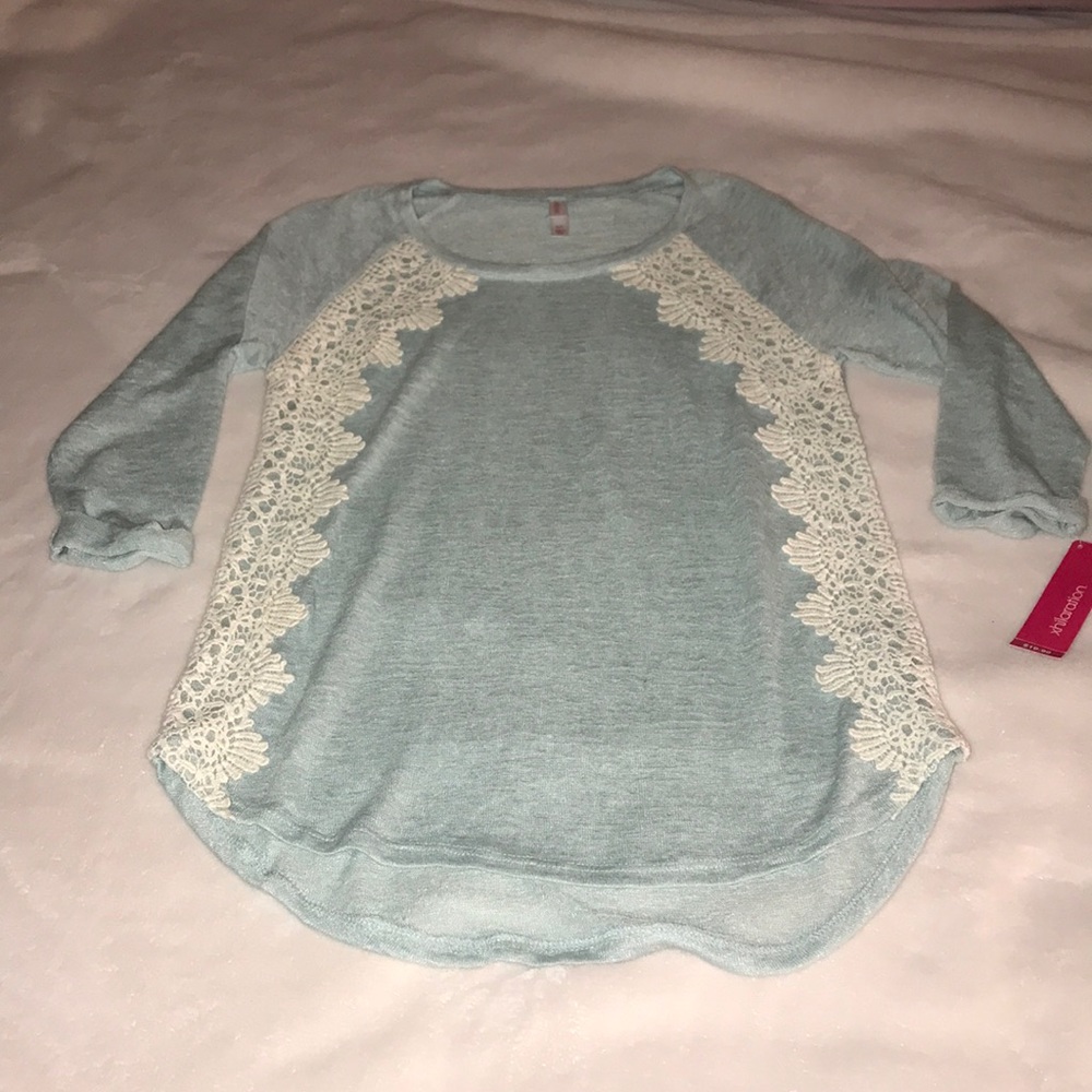 Xhiliration Blue Sweater and Gray Sweater